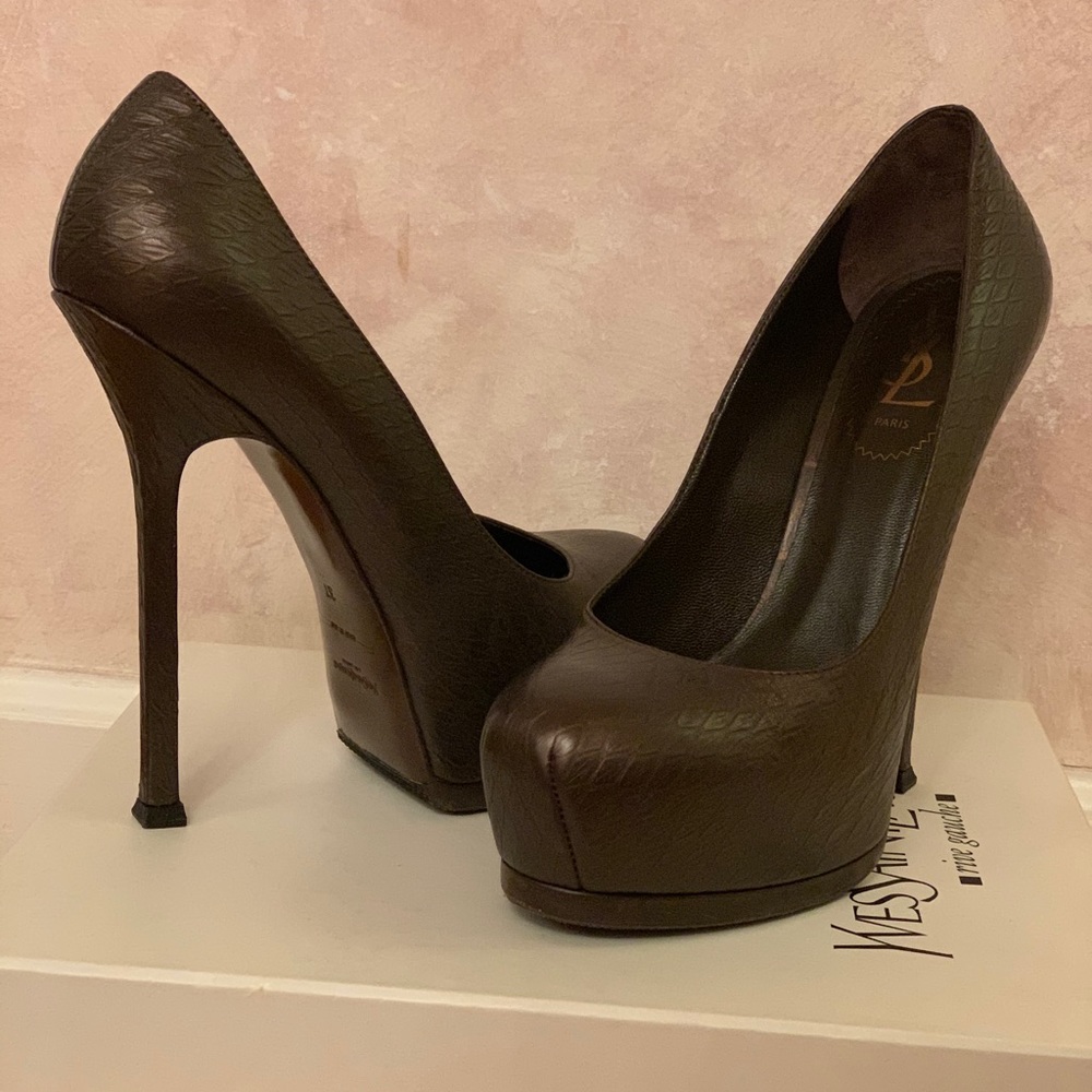 Yves Saint Laurent Brown Shoes